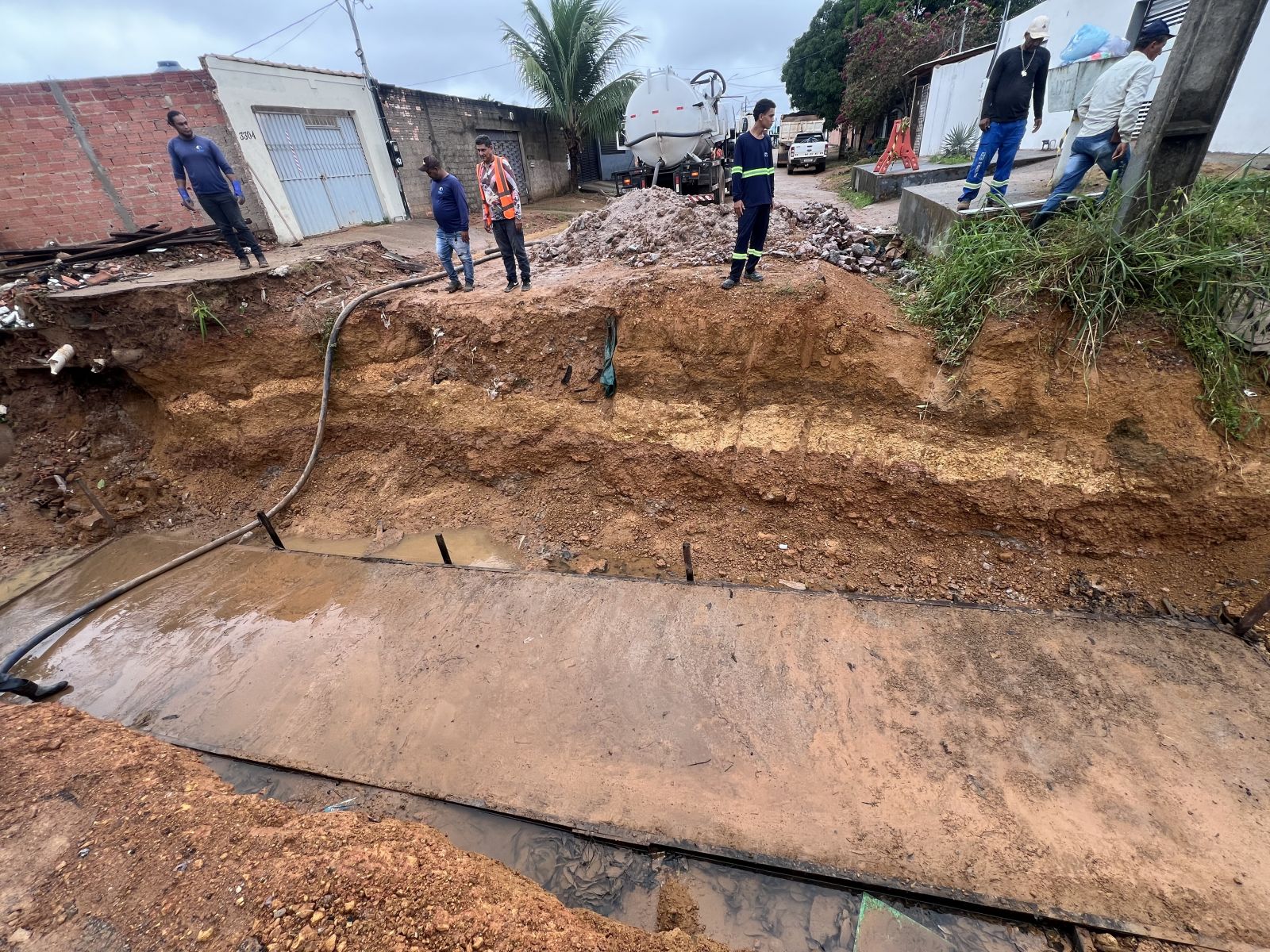 Nova estrutura também vai captar a água que vem de outras ruas próximas