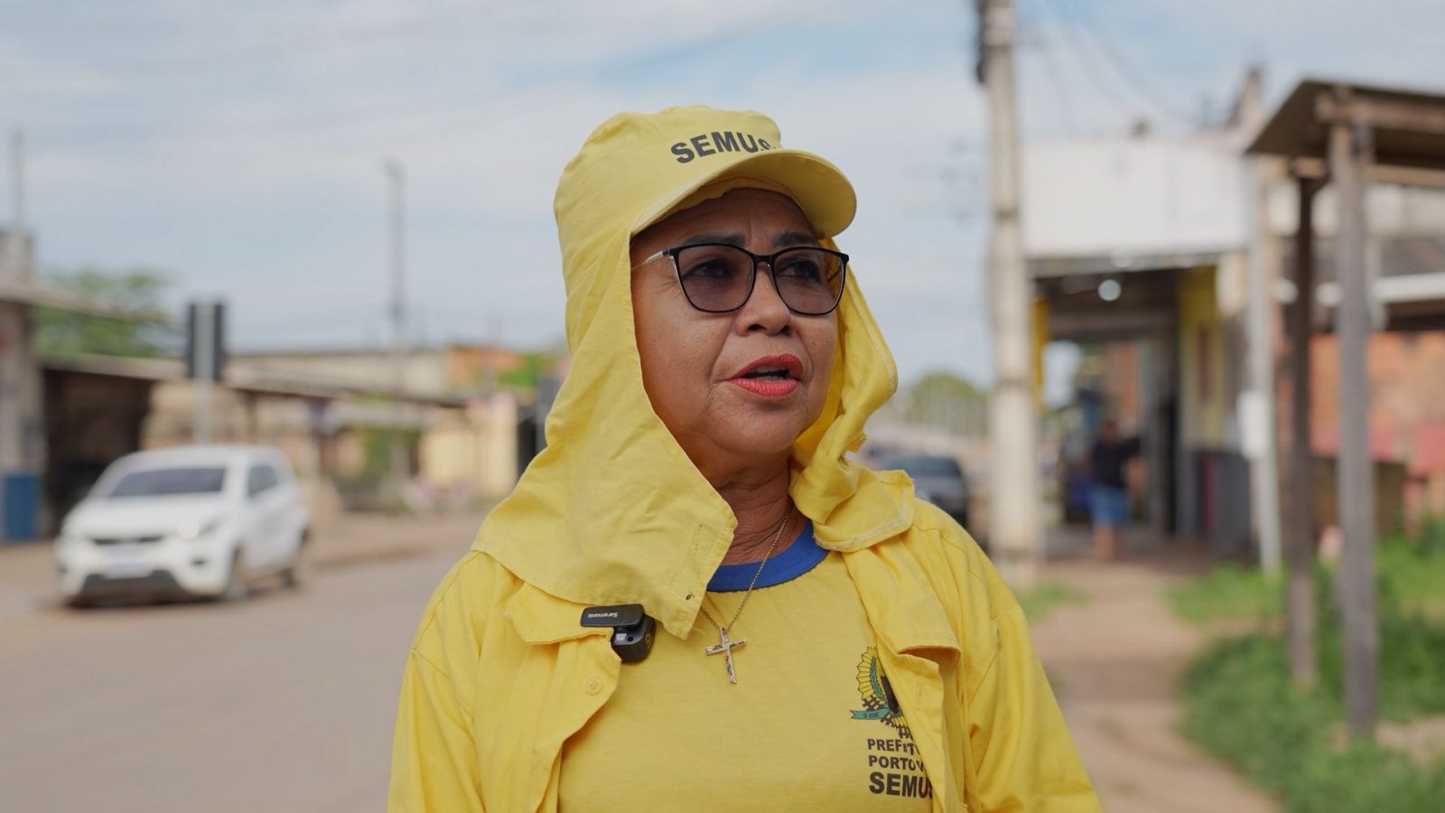 Rosicléia atua como gari pela Prefeitura de Porto Velho há 33 anos