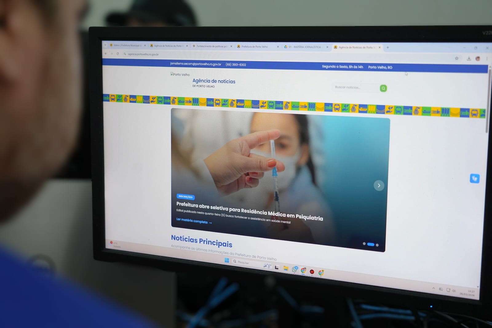 Agência de notícias de PVH, funcionará como ponto central de publicação e informação pública